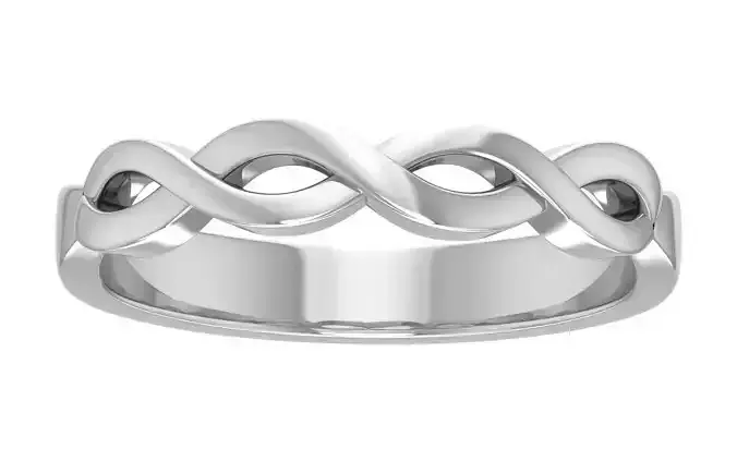 Women Engagement twisted Band 3dm STL OBJ FBX Renders Details 3D print model