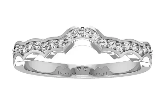 Women Engagement Bypass Band Ring