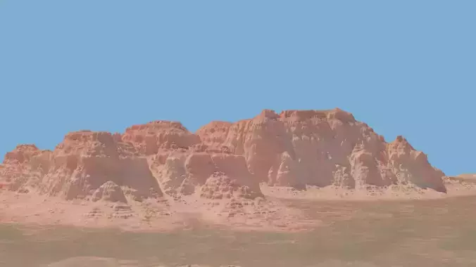 Monument Valley Photorealistic Mountain Landscape 