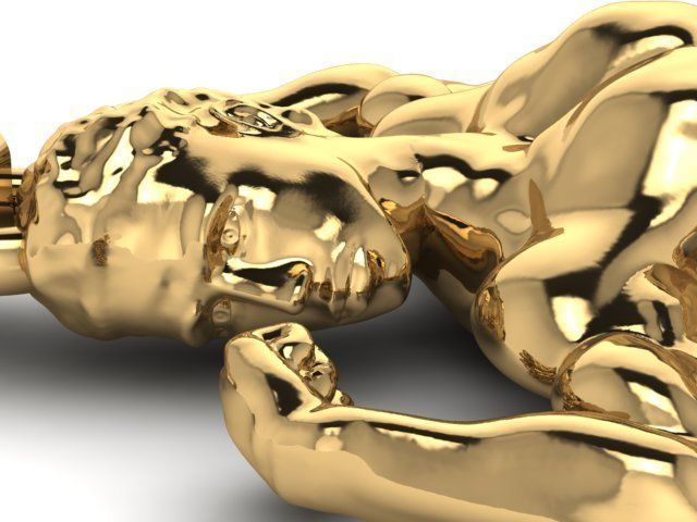 body builder pendant  3D print model_4