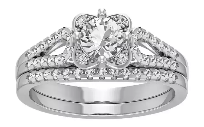 Women  Double Band Rings 3dm STL OBJ FBX Renders Details