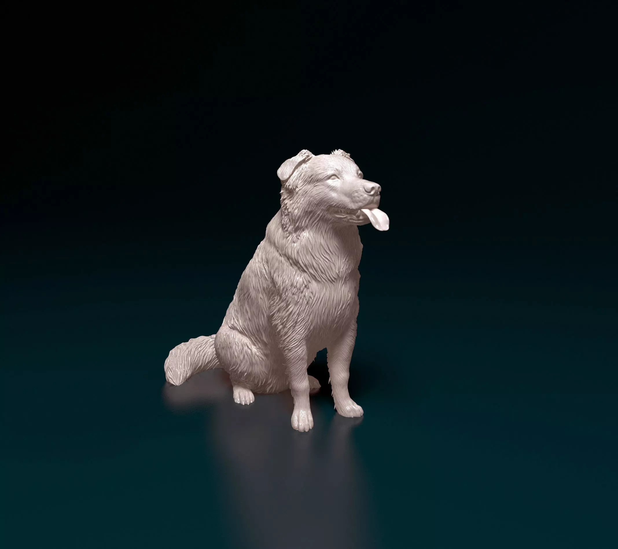 Border Collie cross 3D print model_0