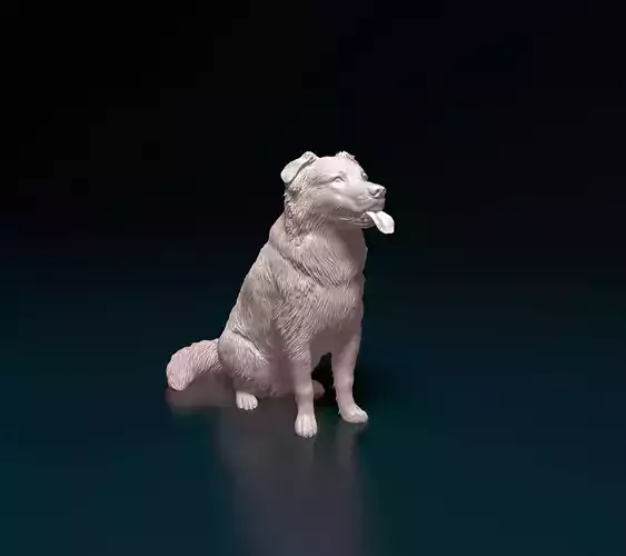 Border Collie cross 3D print model