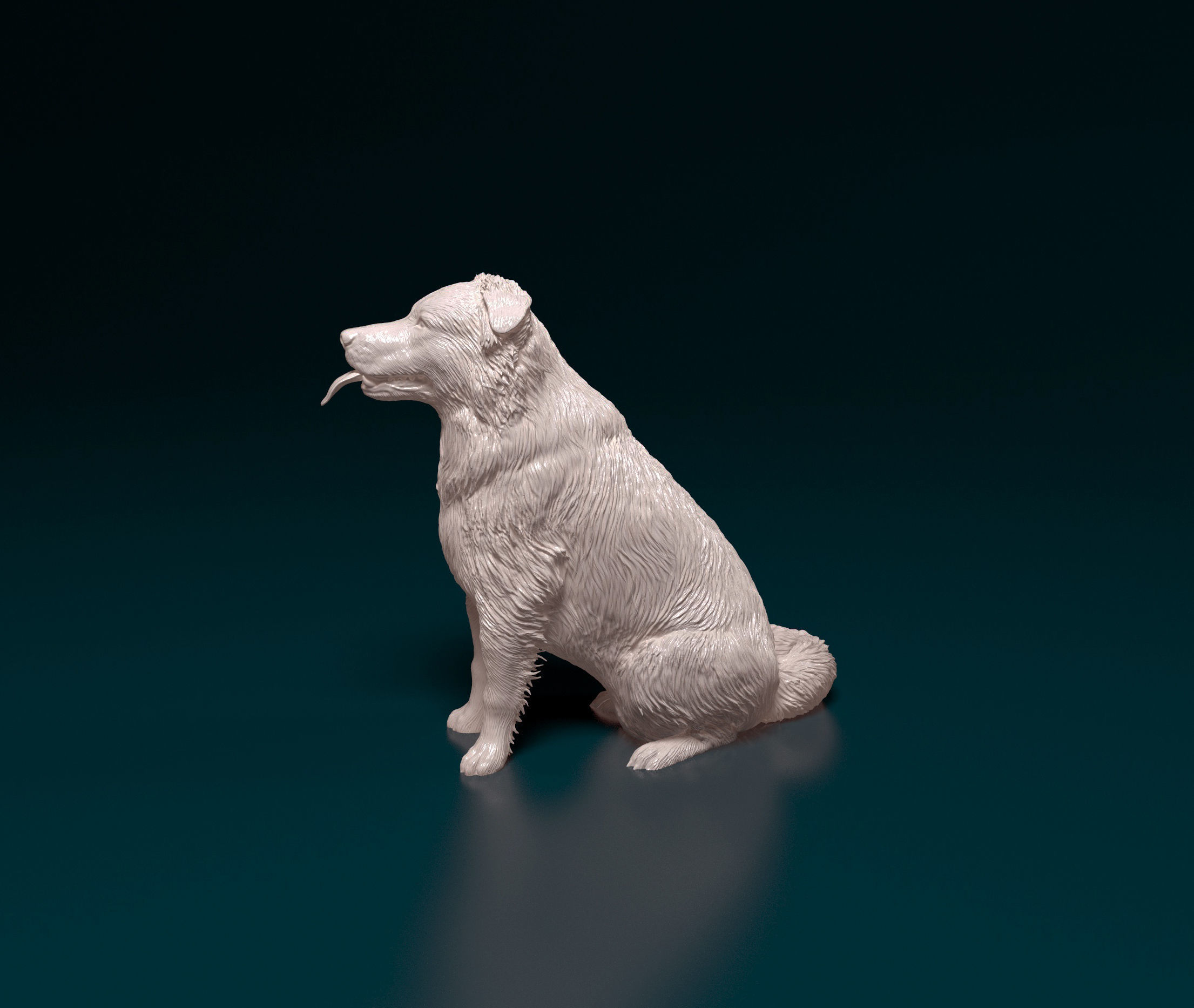 Border Collie cross 3D print model_5