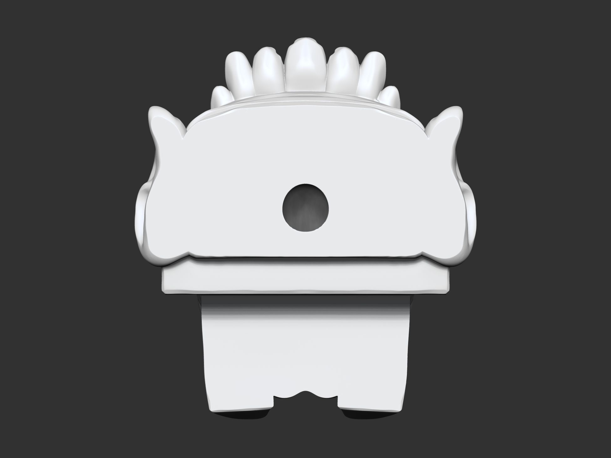 wall-mounted fountain 3D print model_4