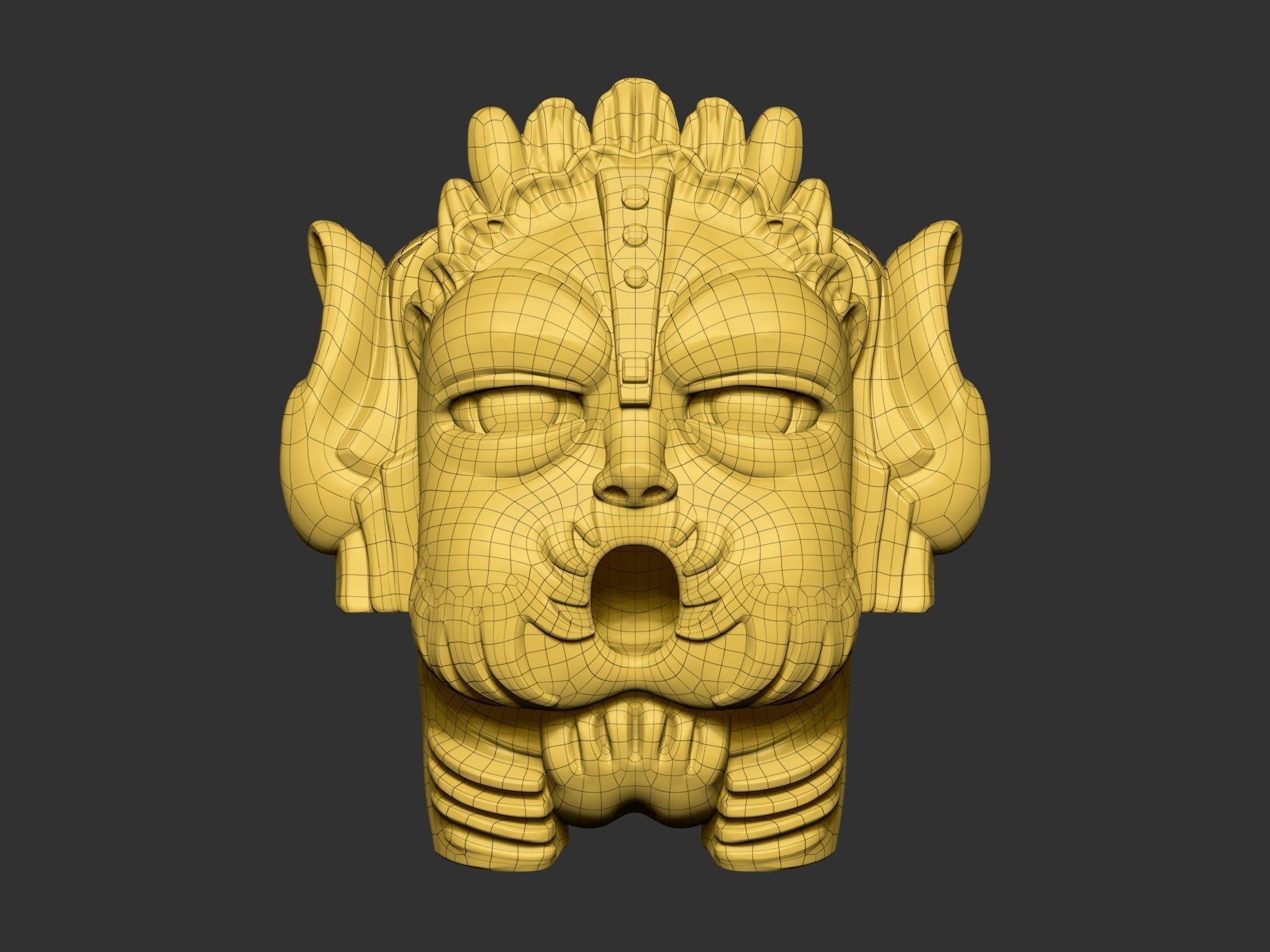 wall-mounted fountain 3D print model_7