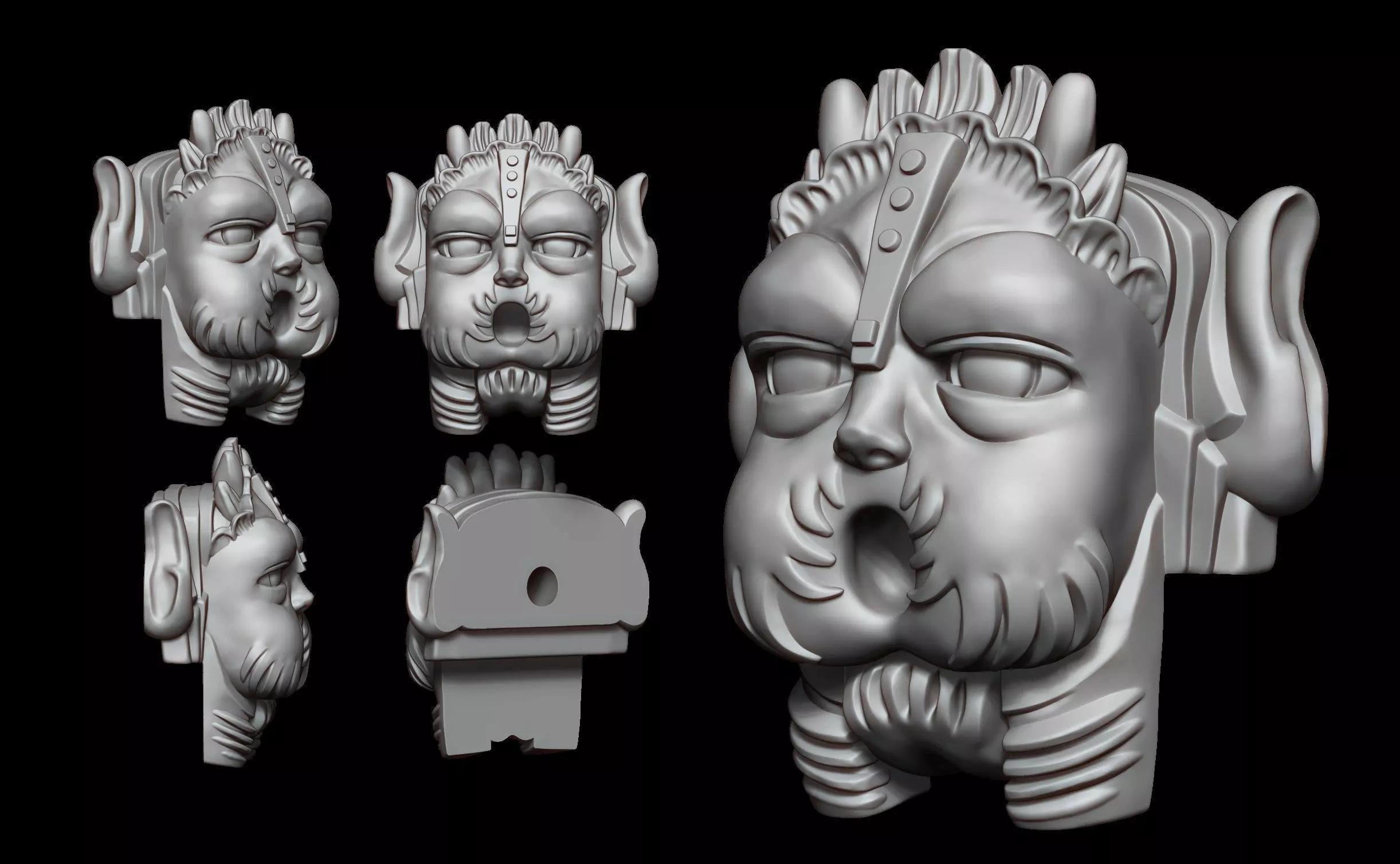 wall-mounted fountain 3D print model_0