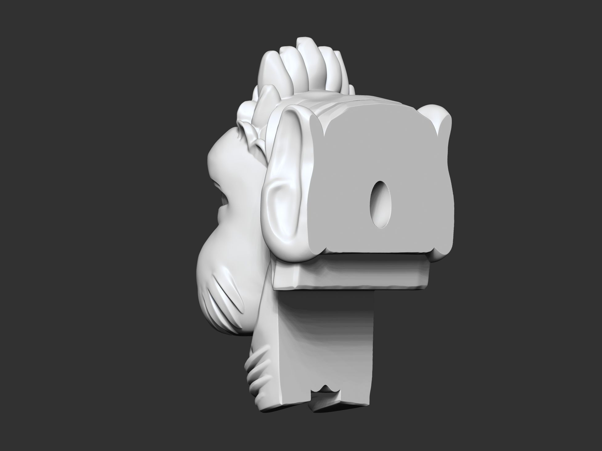 wall-mounted fountain 3D print model_3