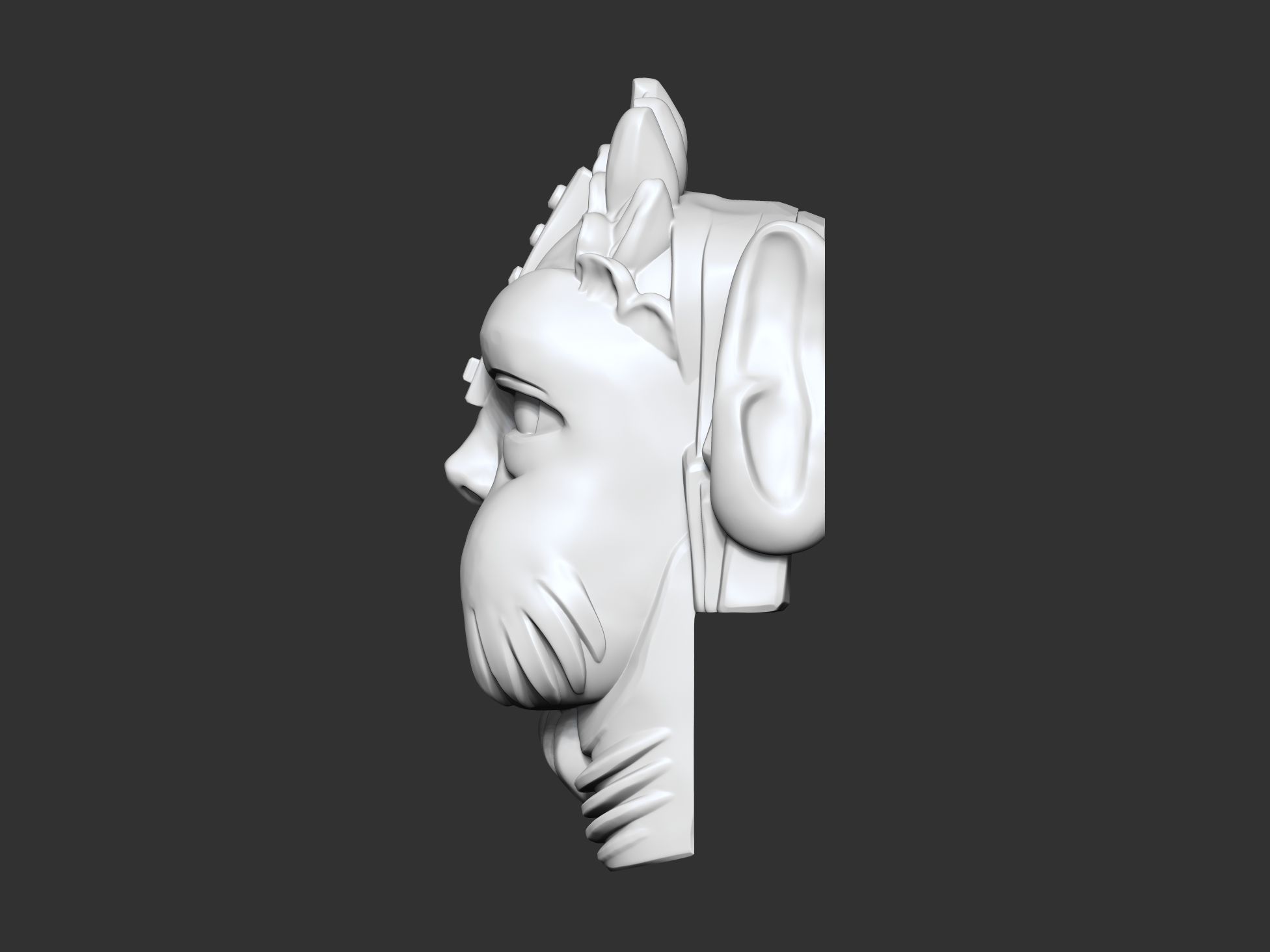 wall-mounted fountain 3D print model_5