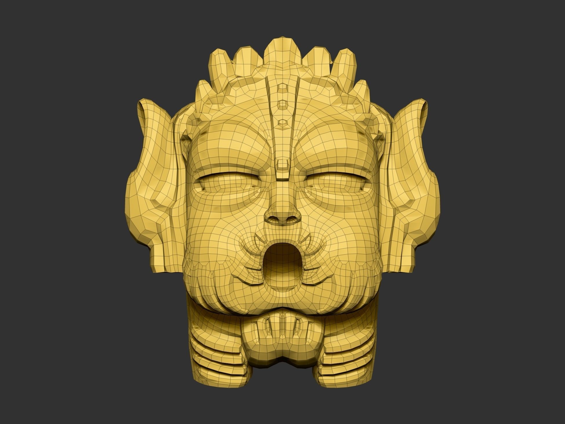 wall-mounted fountain 3D print model_8