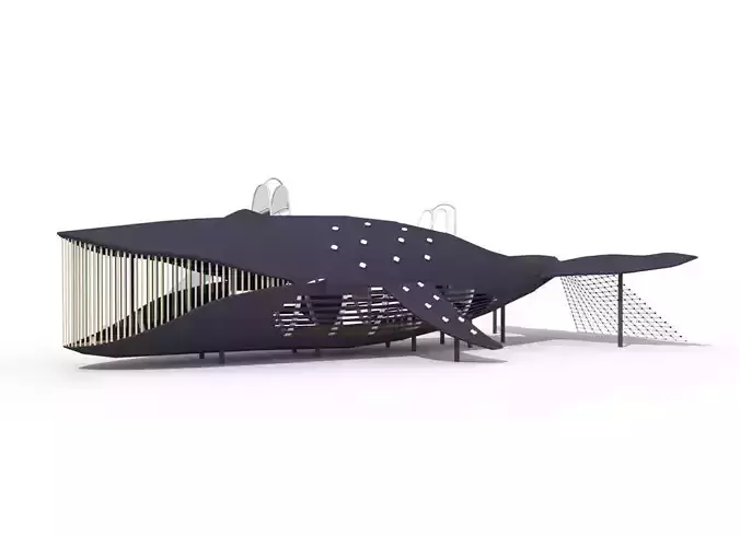Ocean series whale playground equipment for kids play