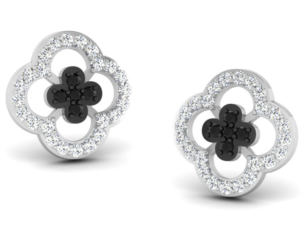  Earring  bulk  50 3dm files ready to print part 02 3D print model_3