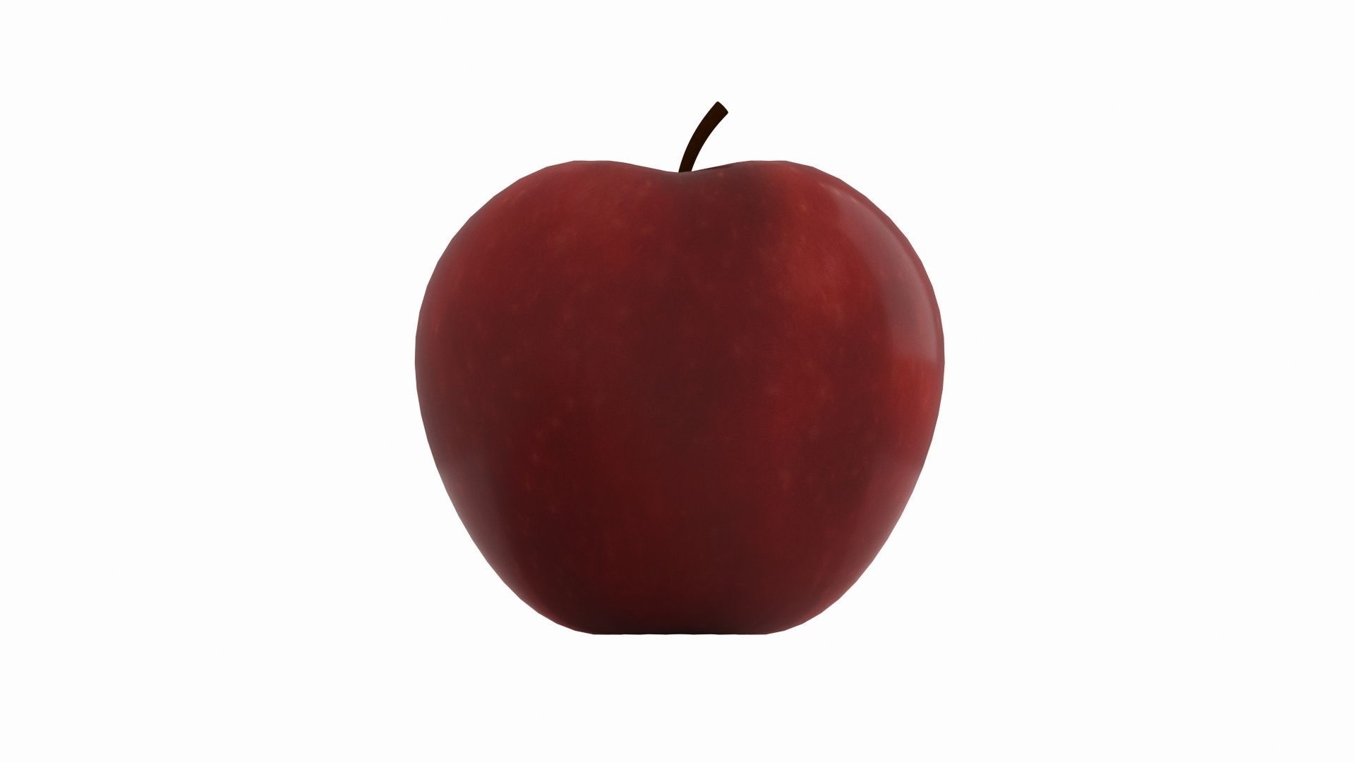 Apple Red Delicious Fruit 3D Model 3D model_2