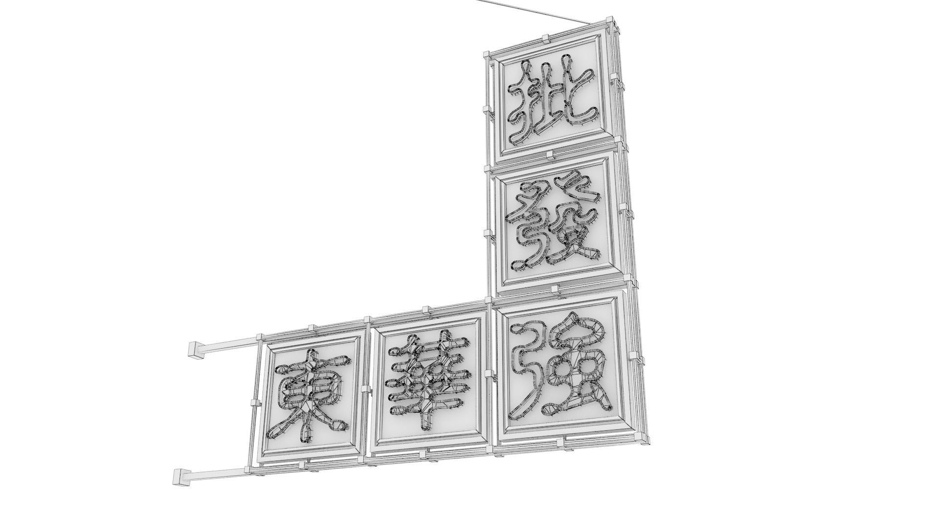 Hong Kong Neon Sign V03 Bundle  3D model_16