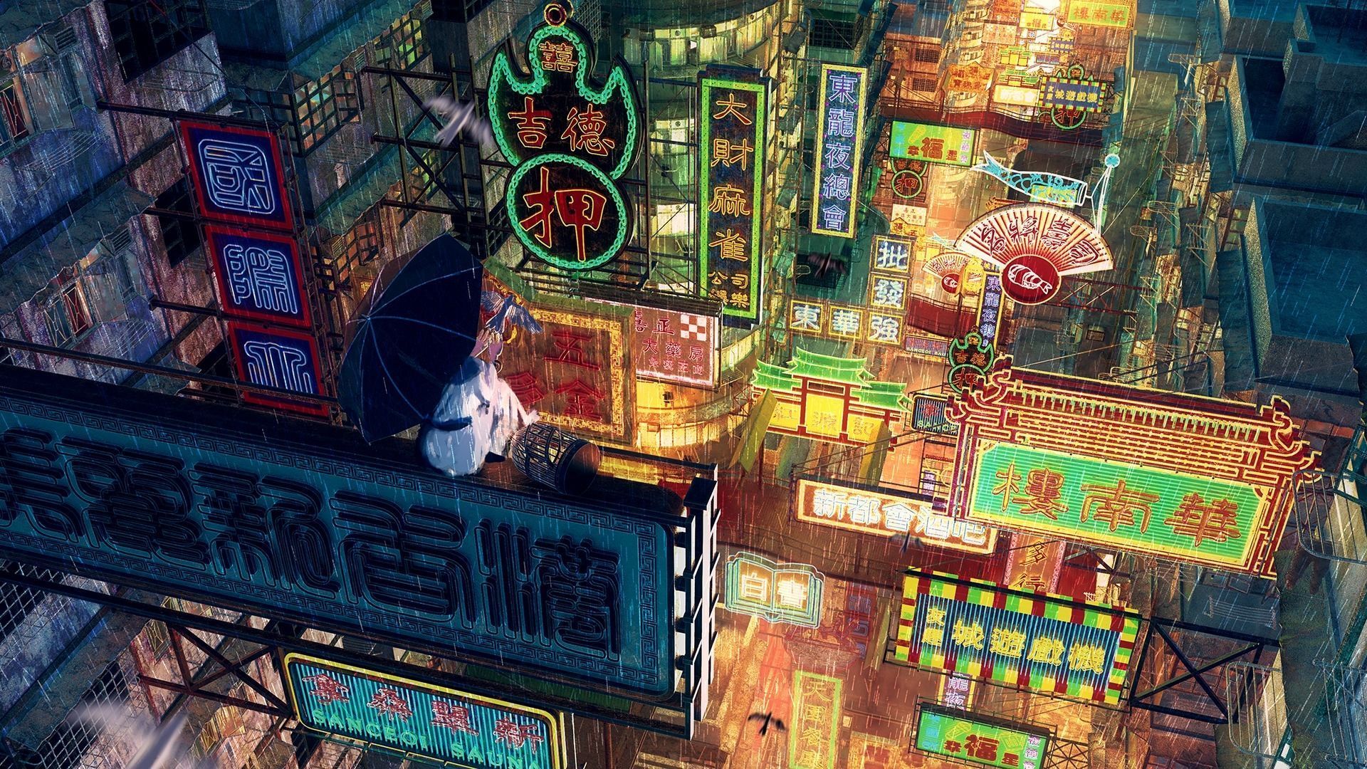 Hong Kong Neon Sign V03 Bundle  3D model_1