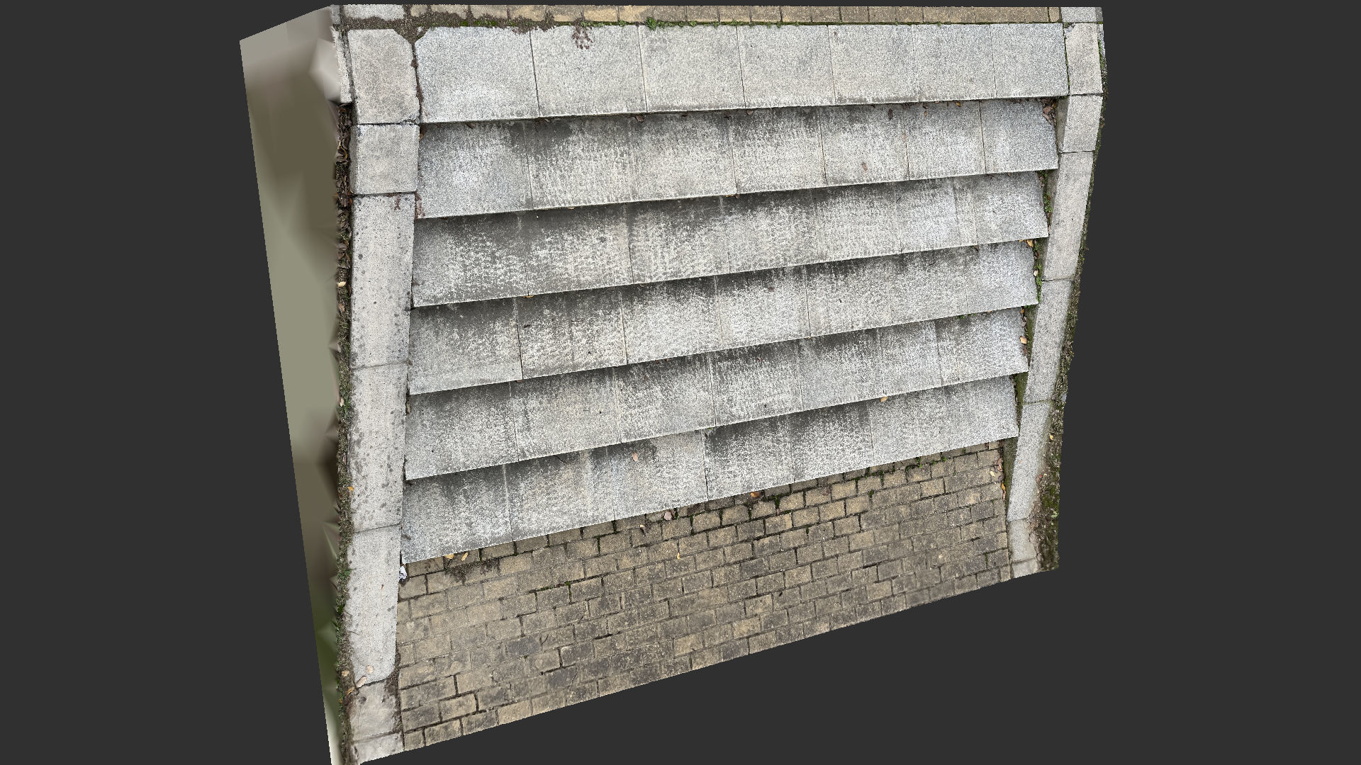 3D scan Steps in the park 3D model_5