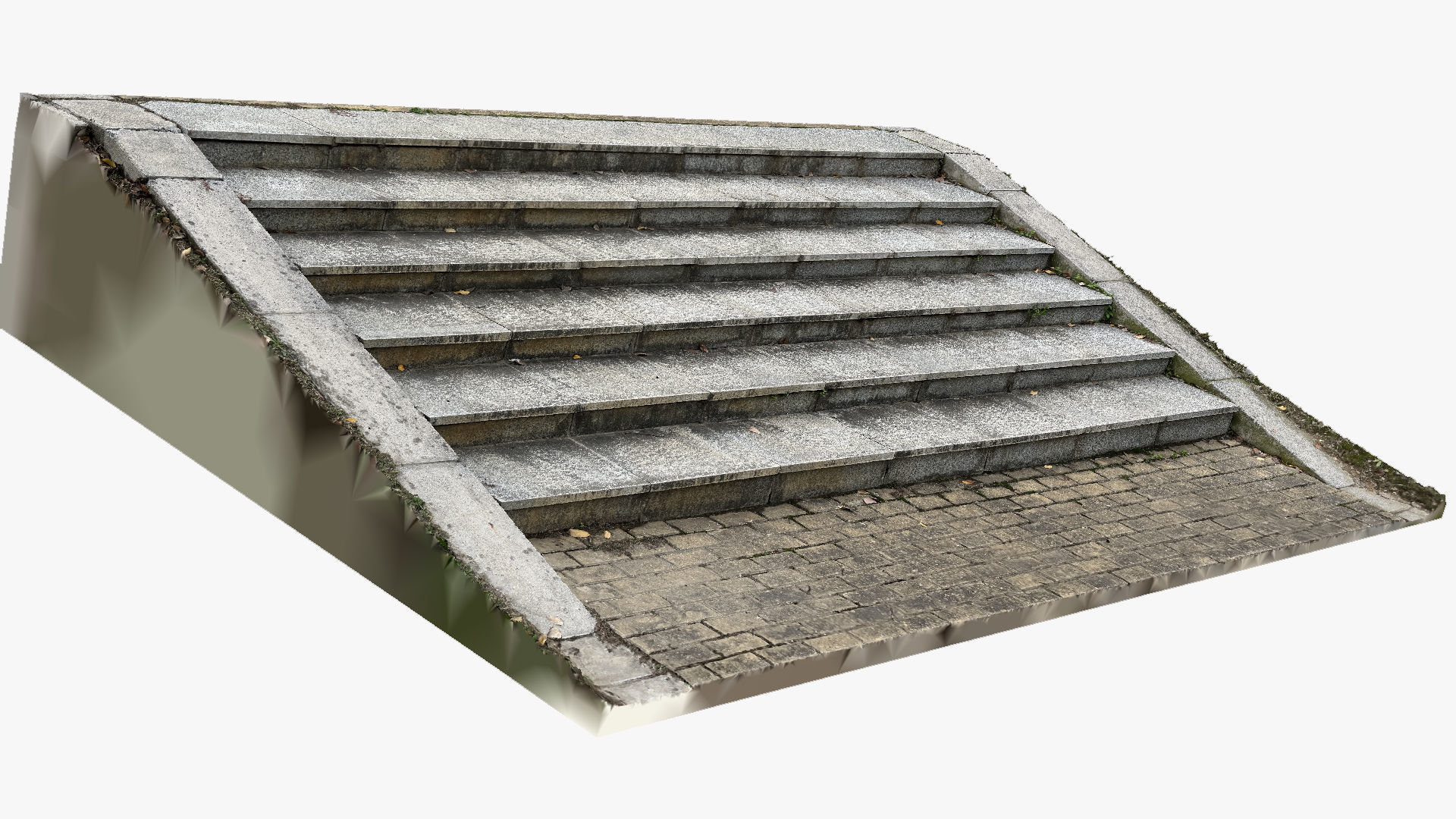 3D scan Steps in the park 3D model_9