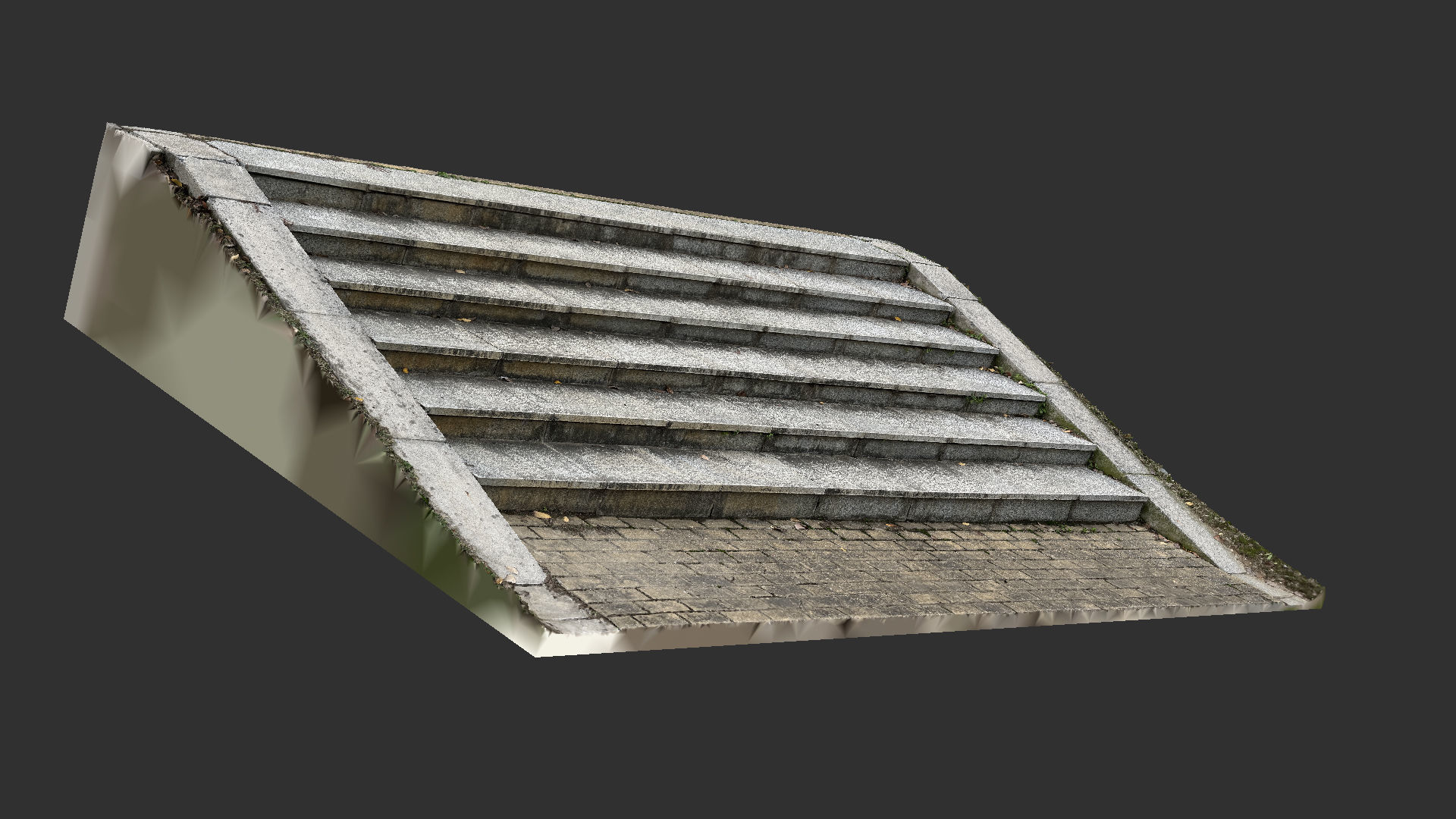 3D scan Steps in the park 3D model_16