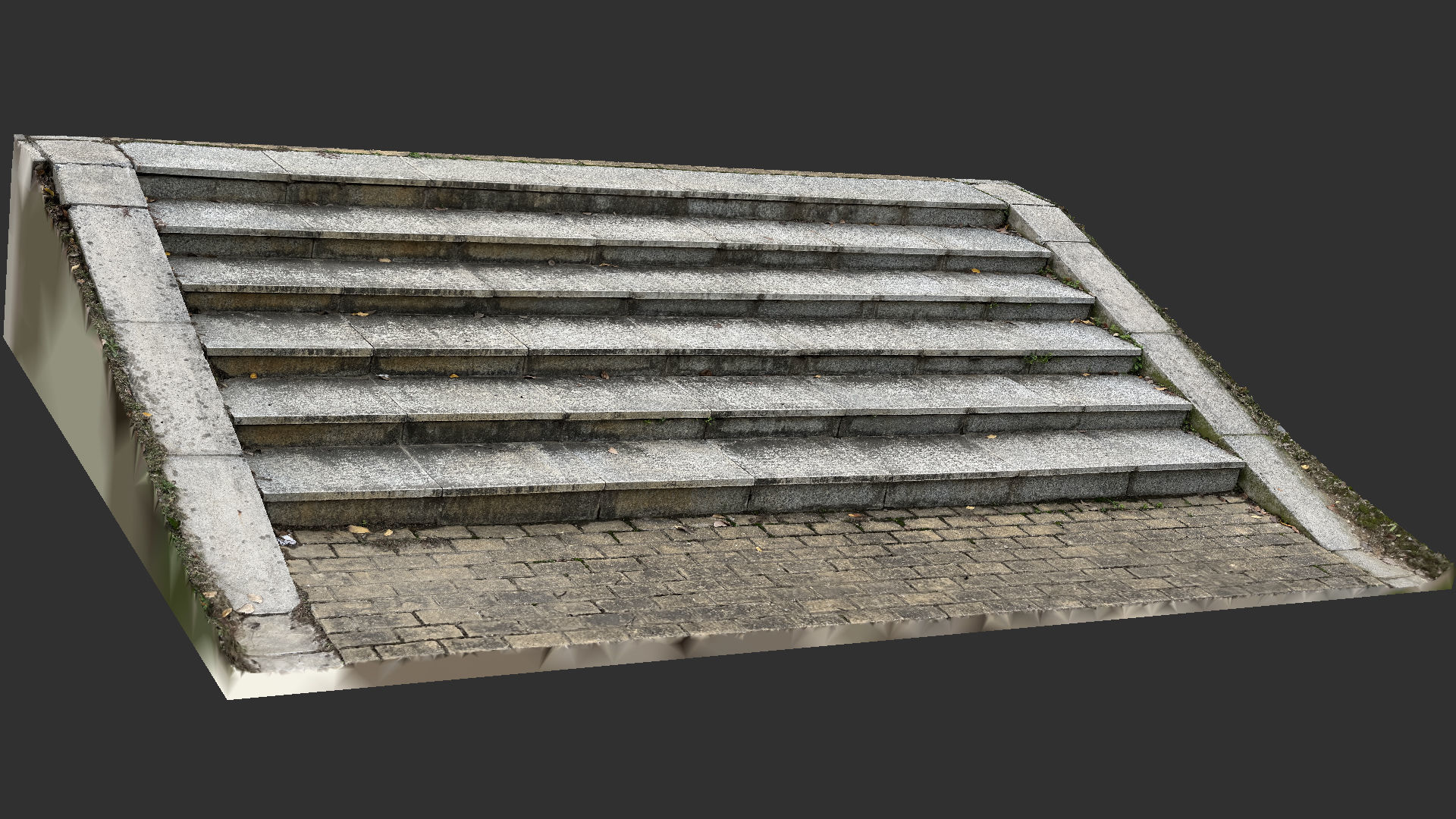 3D scan Steps in the park 3D model_8