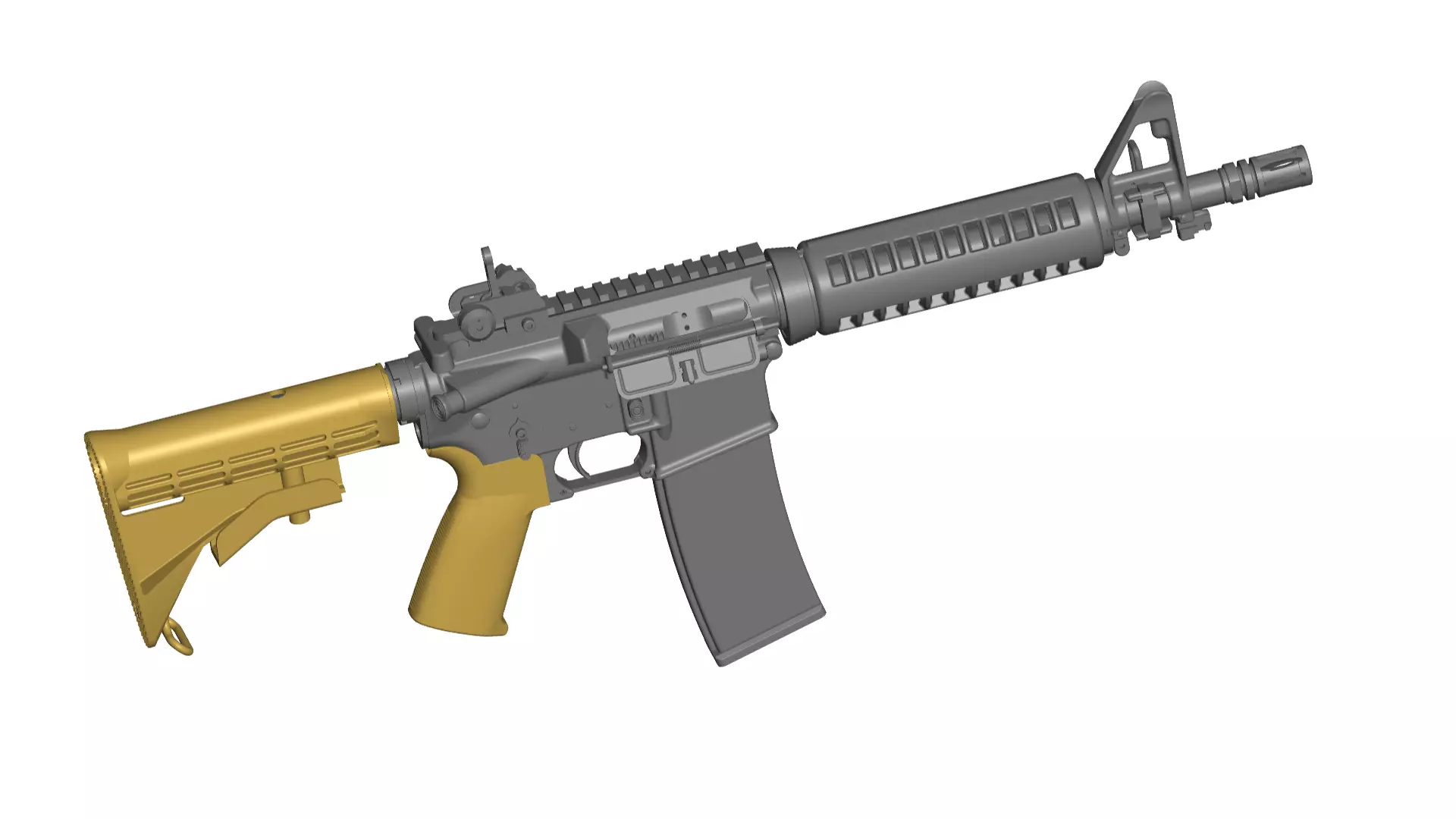 M4 RIFLE 3D model_0