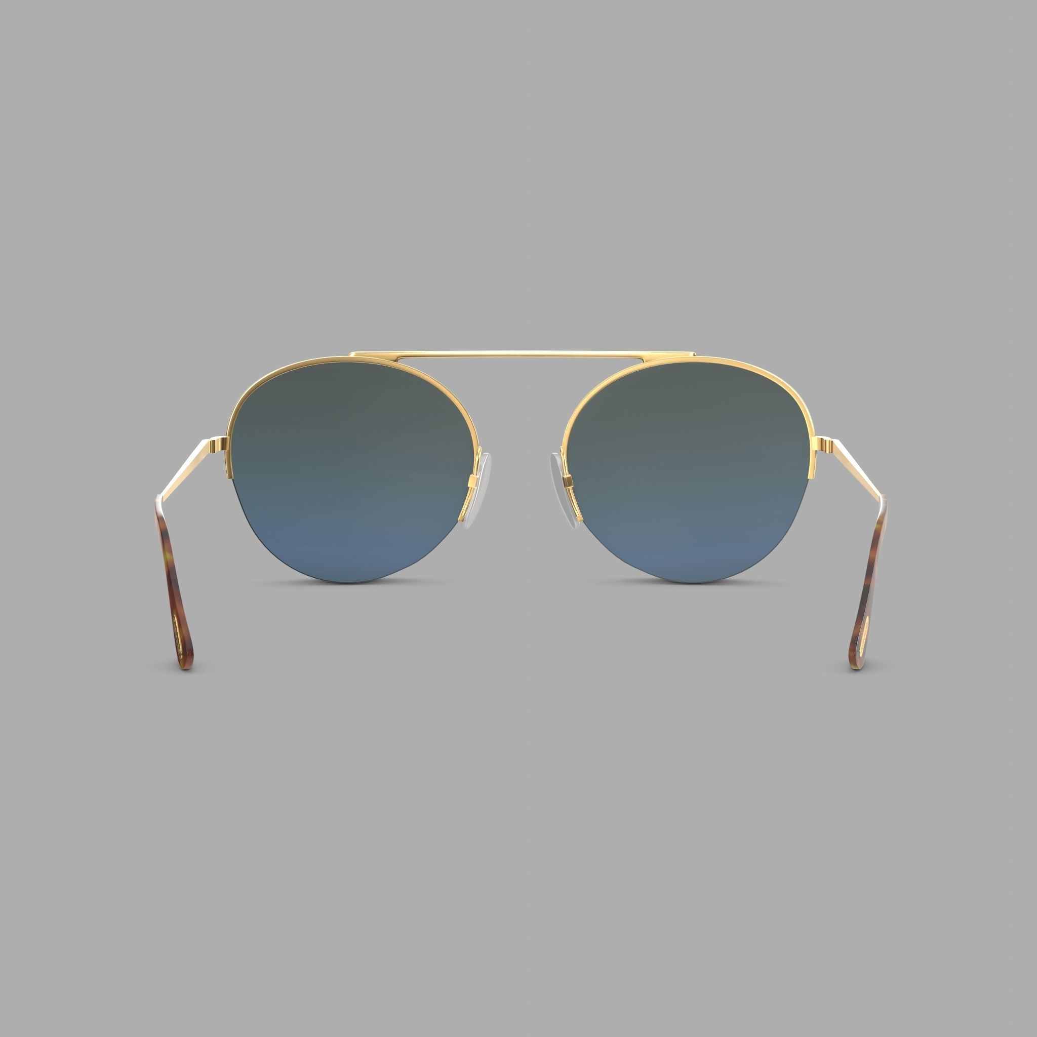 Tom Ford - FT0668 28X Sunglasses Low-poly 3D model_1