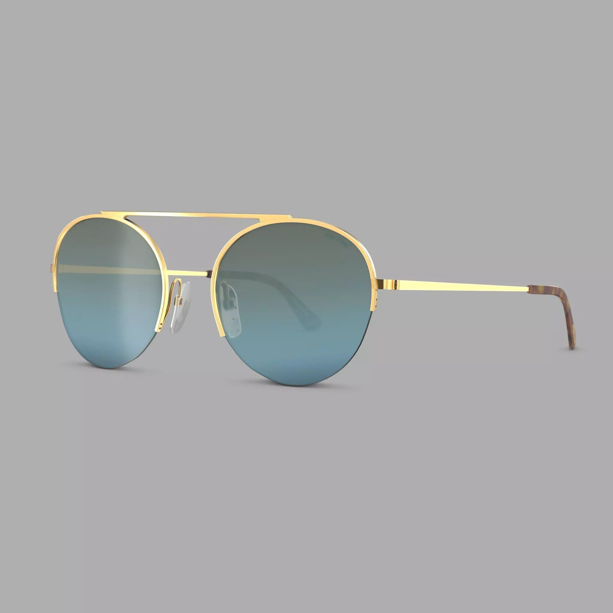 Tom Ford - FT0668 28X Sunglasses Low-poly 3D model_0