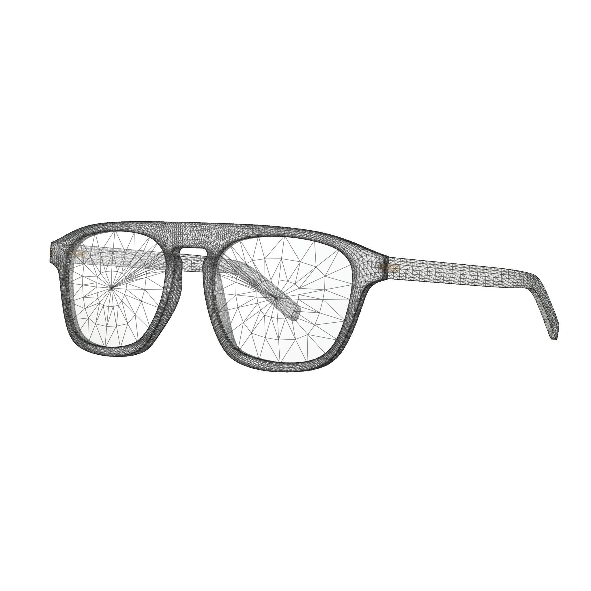 Saint Laurent - SL 158 005 Sunglasses Low-poly 3D model_5