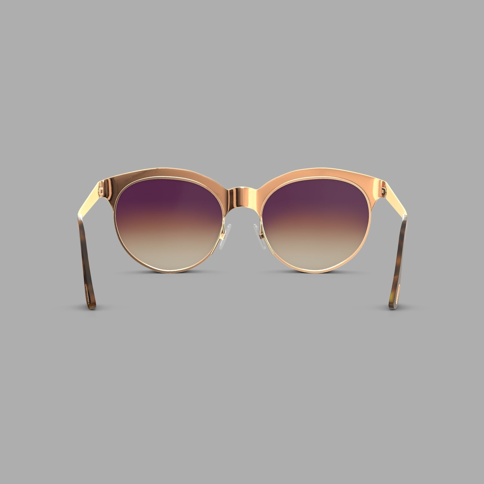 Tom Ford - FT438 28F Sunglasses Low-poly 3D model_1