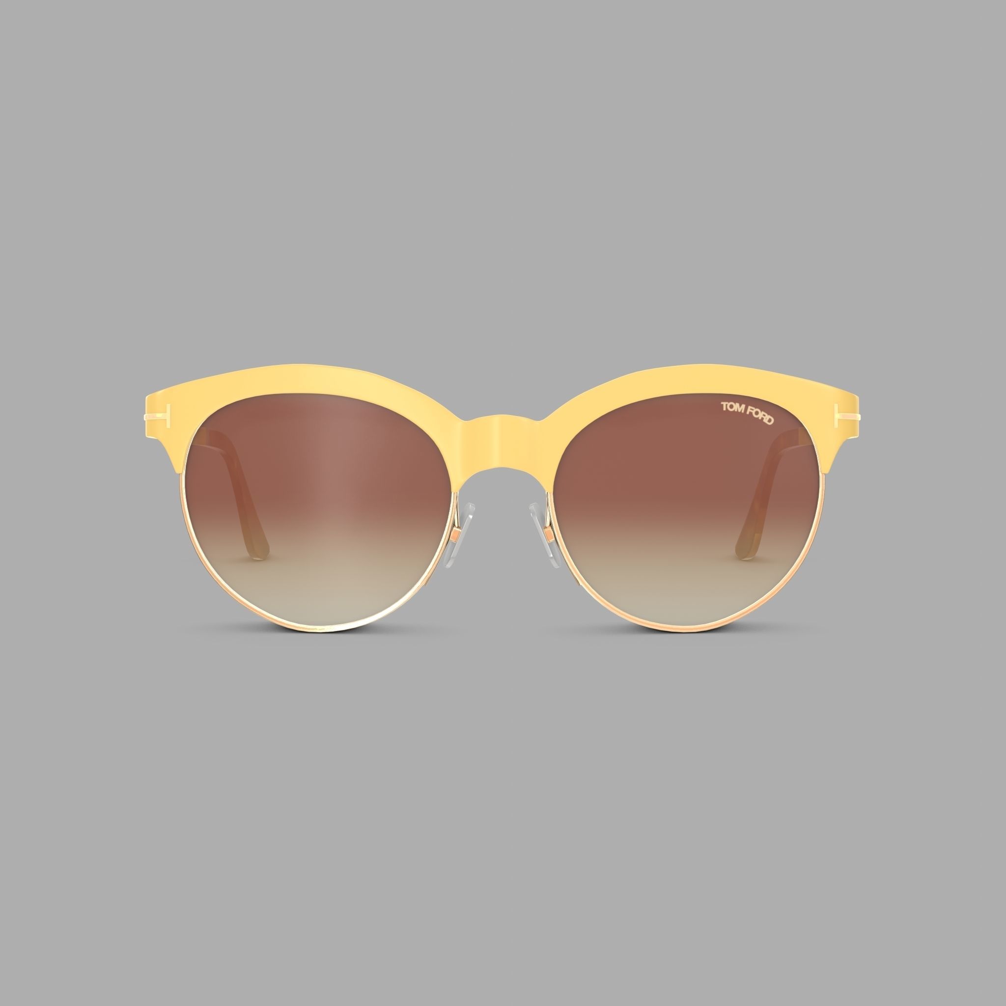 Tom Ford - FT438 28F Sunglasses Low-poly 3D model_2