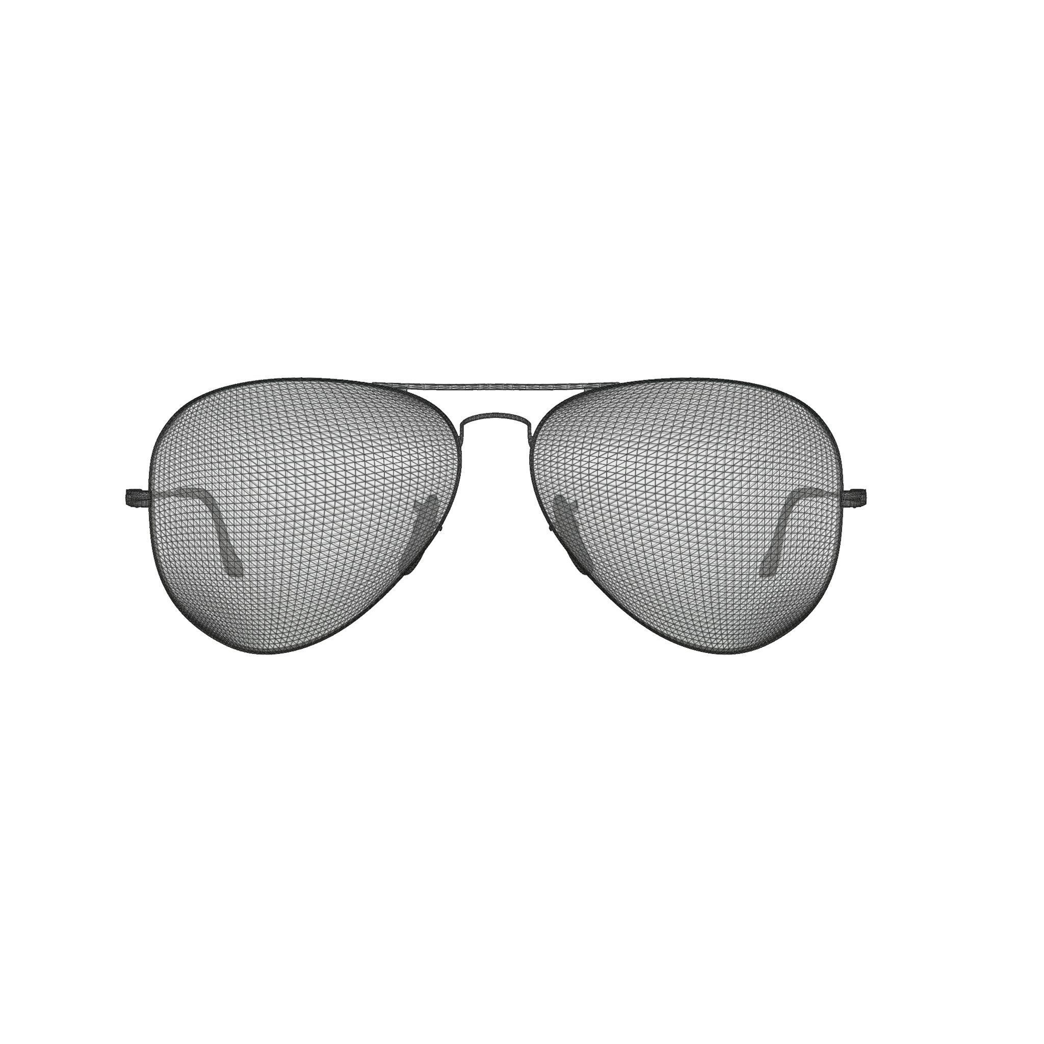 Ray-Ban Aviator Metal II  RB3689 Washed Evolve Sunglasses Low-poly 3D model_5