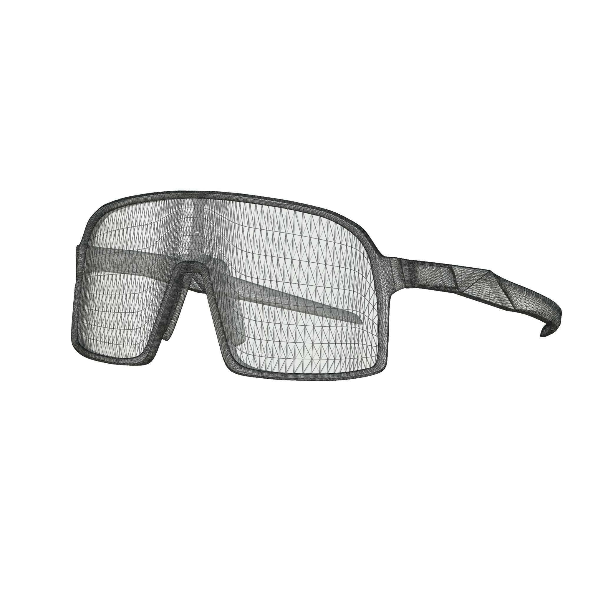 Oakley Sutro - Prizm Ruby OO9406 Sport glasses  Low-poly 3D model_5