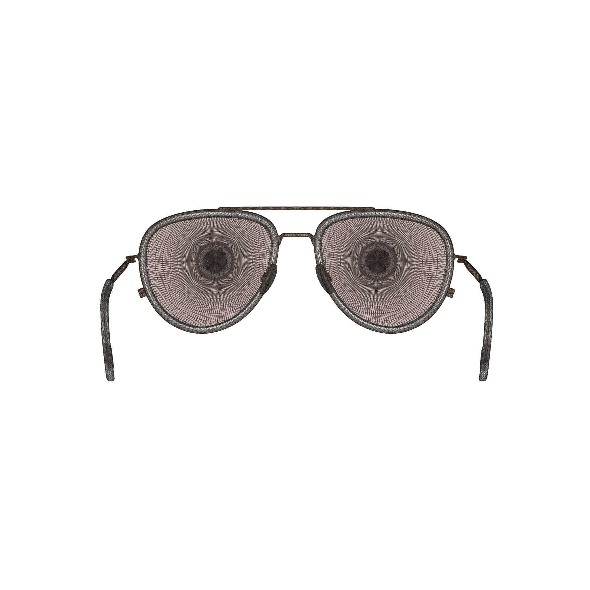 Tomas Maier - TM0009S 002 Sunglasses Low-poly 3D model_5