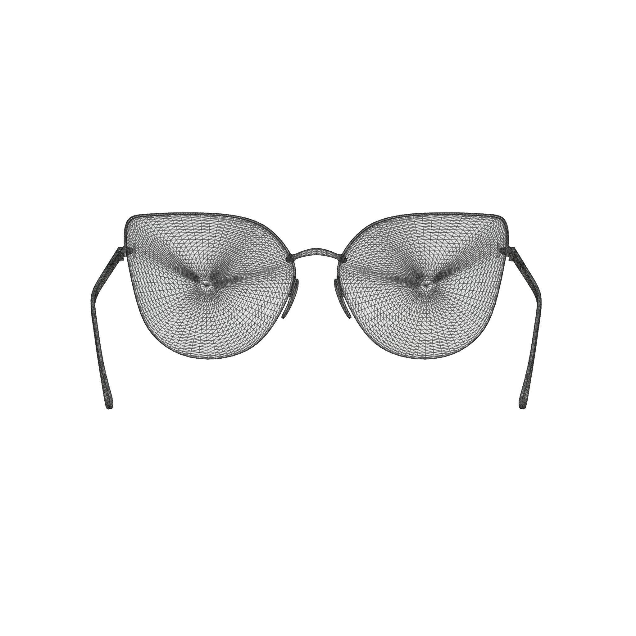 Tom Ford - FT0652 16Z 6017 Sunglasses Low-poly 3D model_5