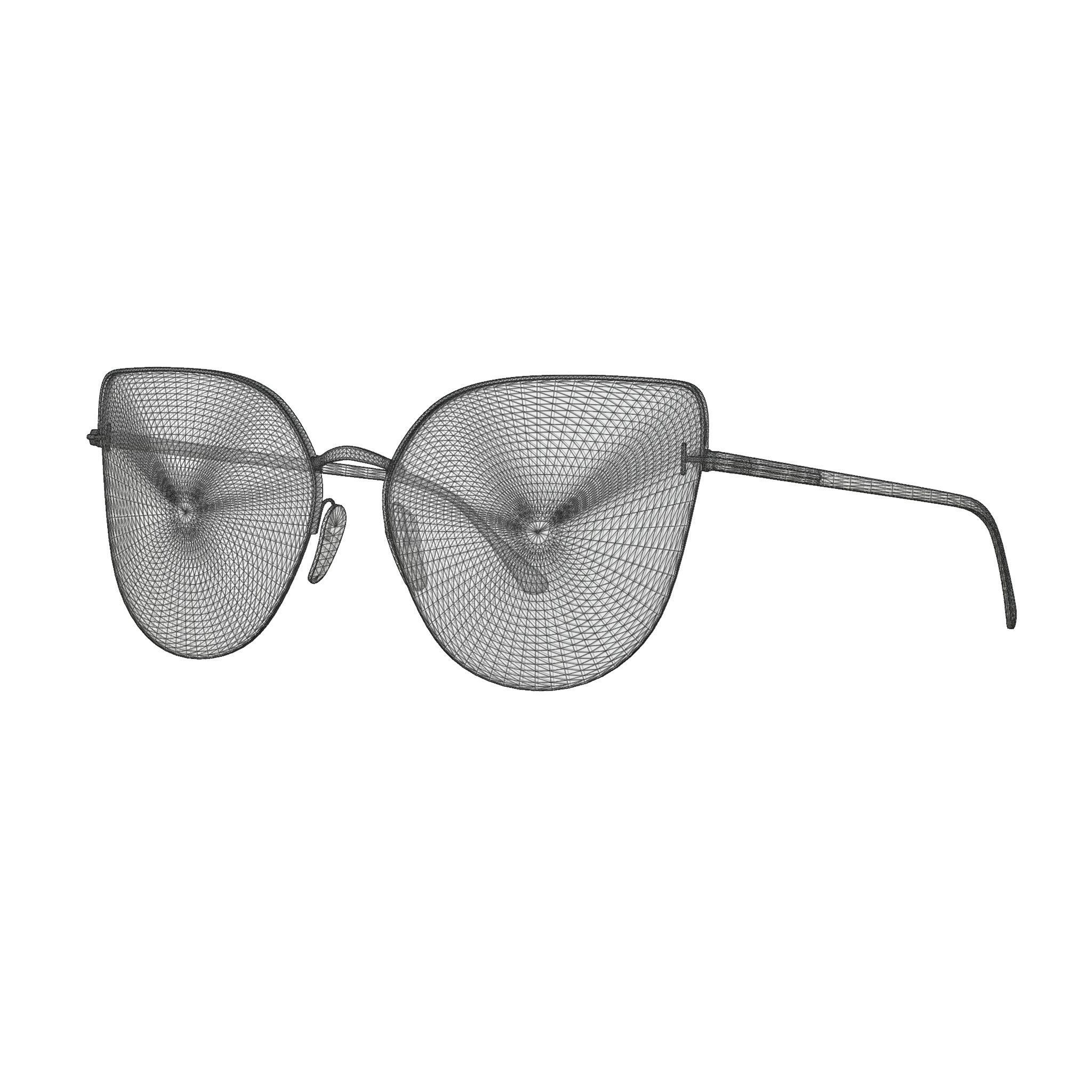 Tom Ford - FT0652 16Z 6017 Sunglasses Low-poly 3D model_4