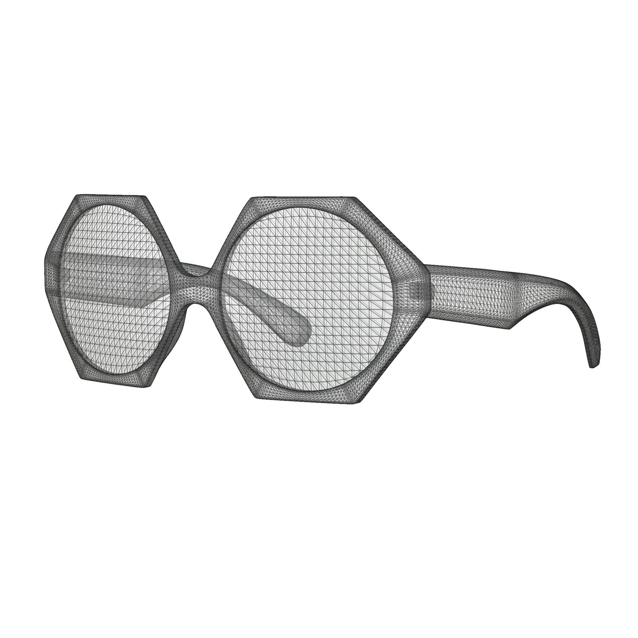 Vasuma  - GOLDEN G410 Sunglasses Low-poly 3D model_5