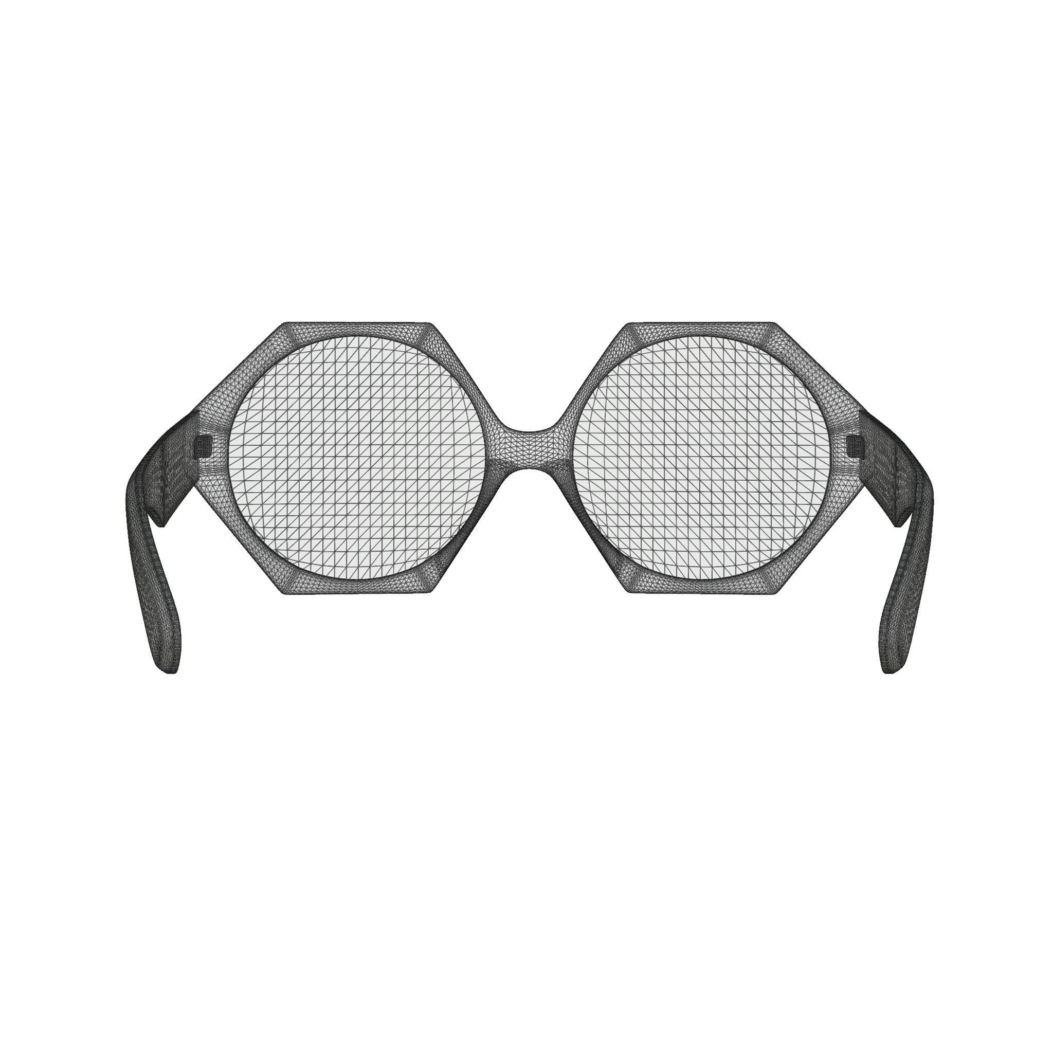 Vasuma  - GOLDEN G410 Sunglasses Low-poly 3D model_6