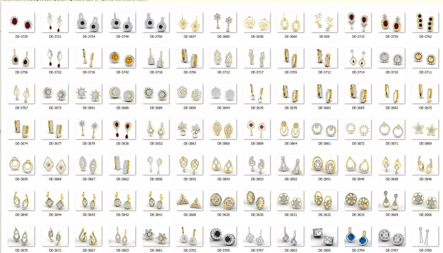 earring bulk  50  3dm files ready to print part 03 3D print model_0