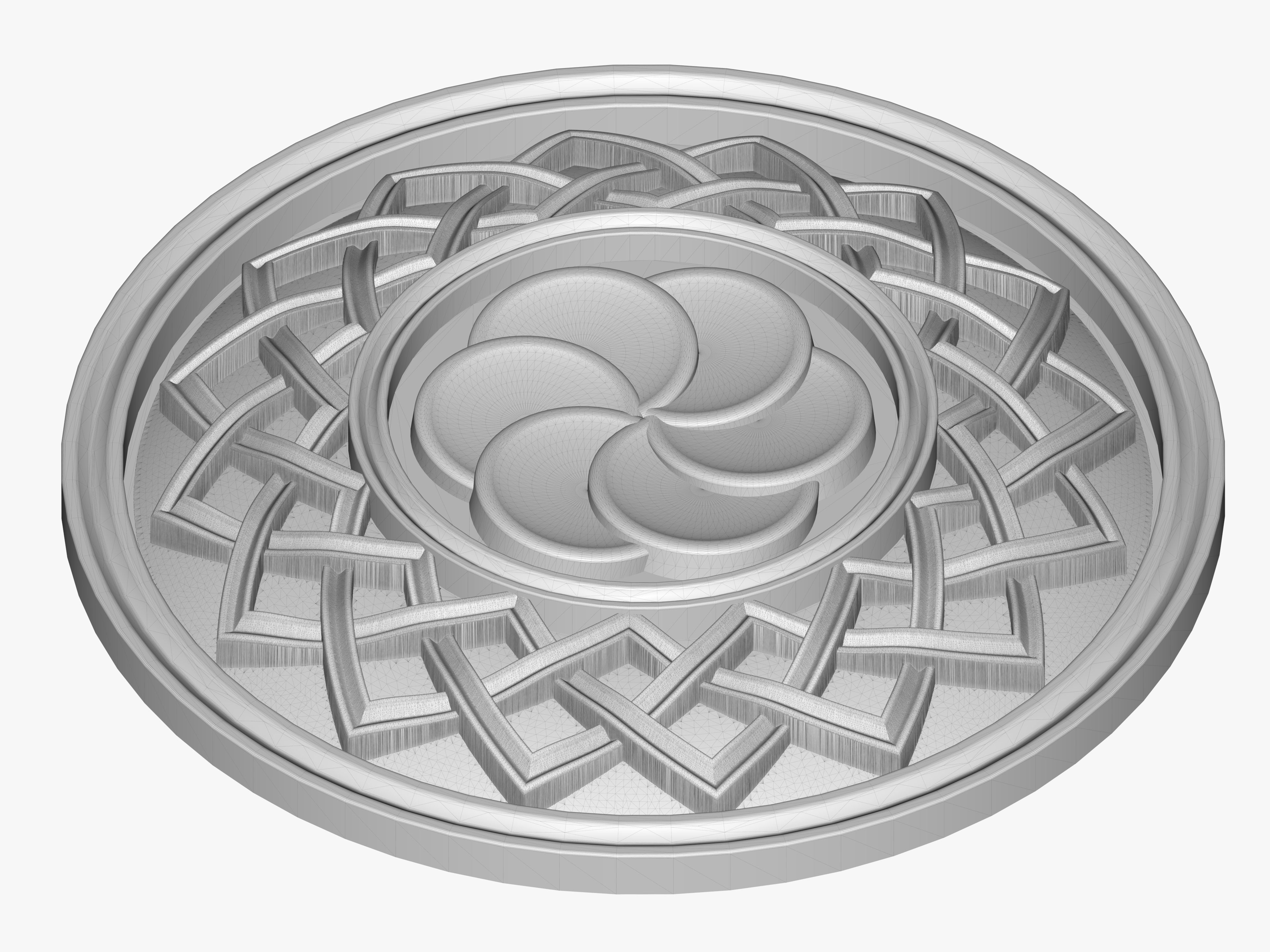 Haykakan Arevakhach Armenian sun cross 3D print model  3D print model_2