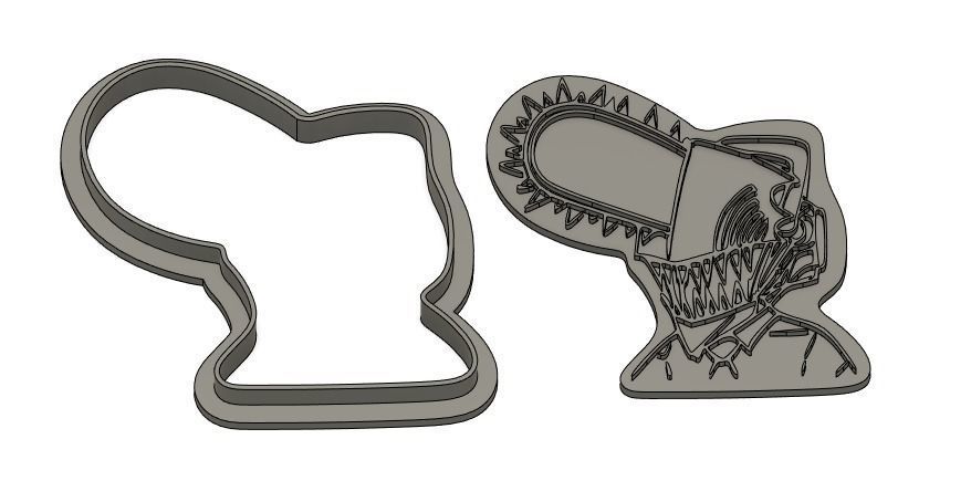 Denji - Cookie cutter 3D print model_1