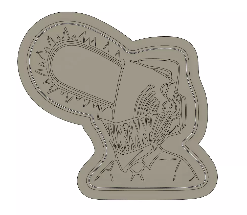 Denji - Cookie cutter 3D print model_0
