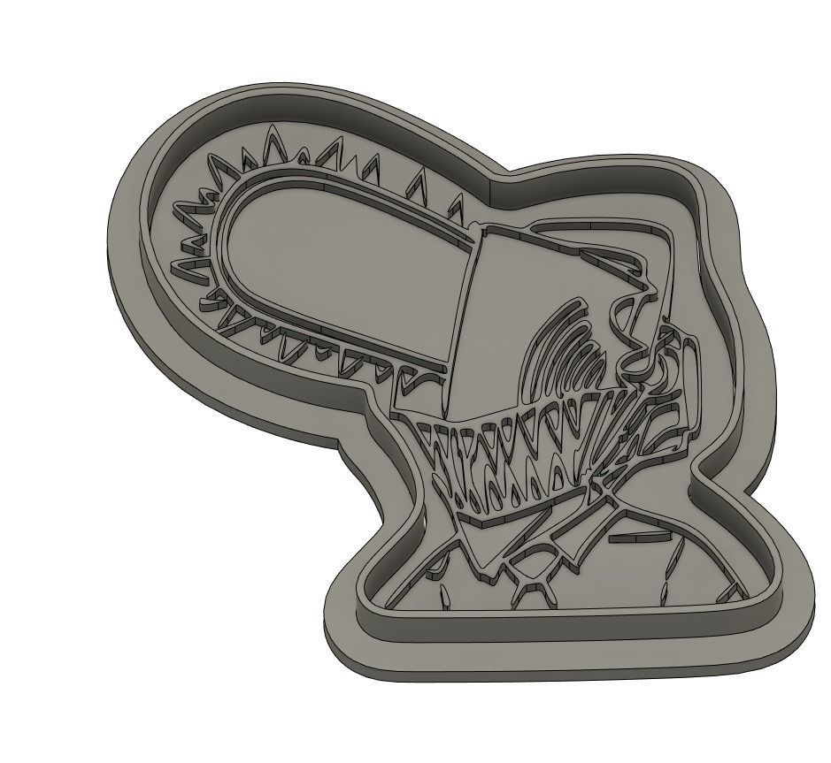Denji - Cookie cutter 3D print model_2