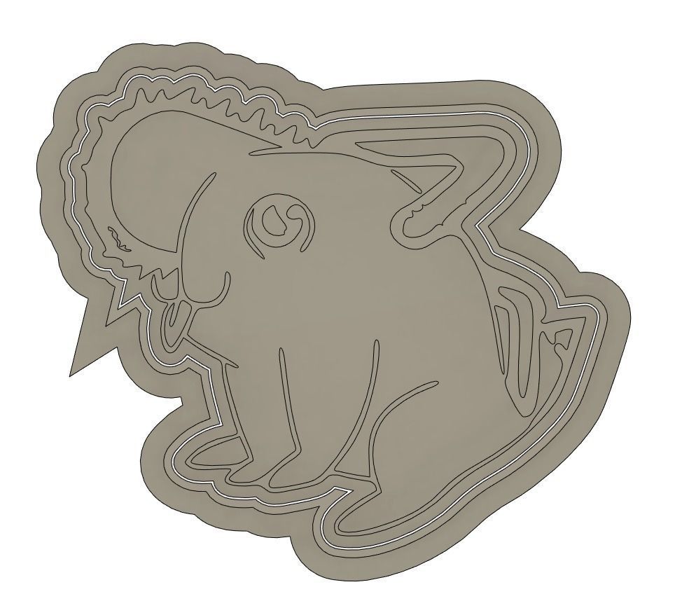 Pochita - Chainsaw man - Cookie Cutter 3D print model_2