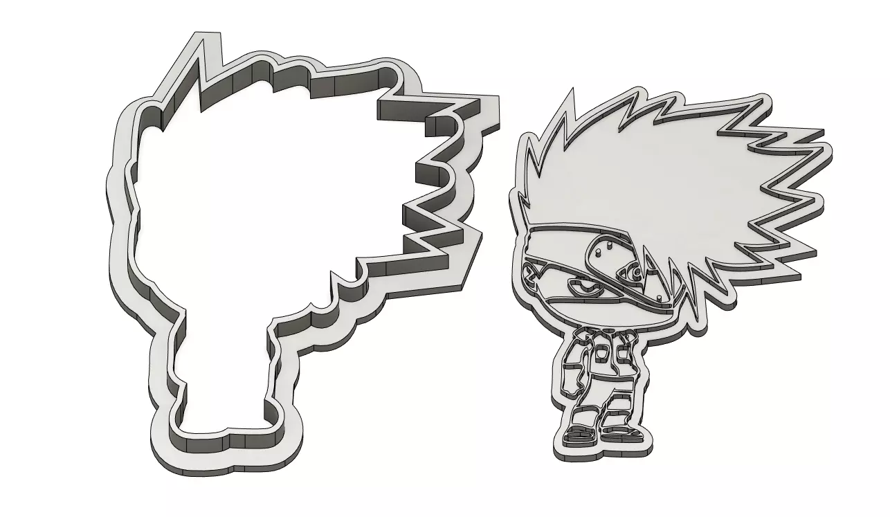 Kakashi - Cookie Cutter 3D print model