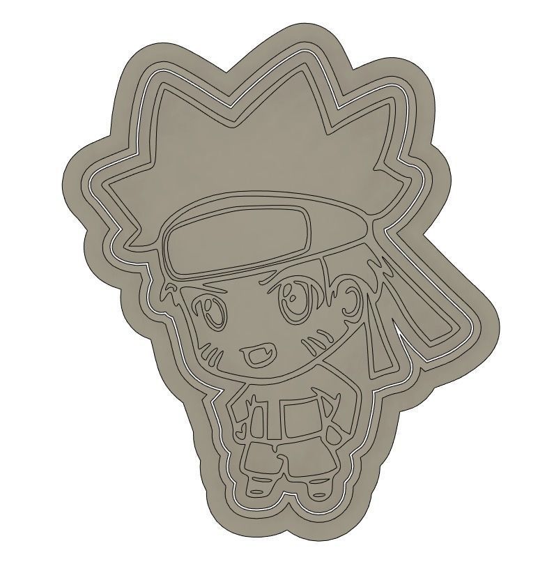 Naruto - Cookie Cutter 3D print model_1