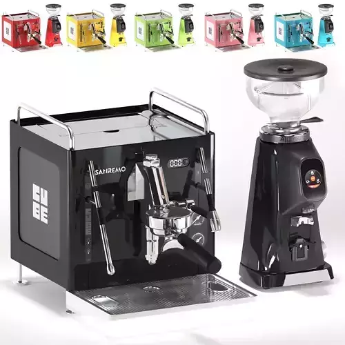 Sanremo Cube Coffe Machine and All Ground Grinder
