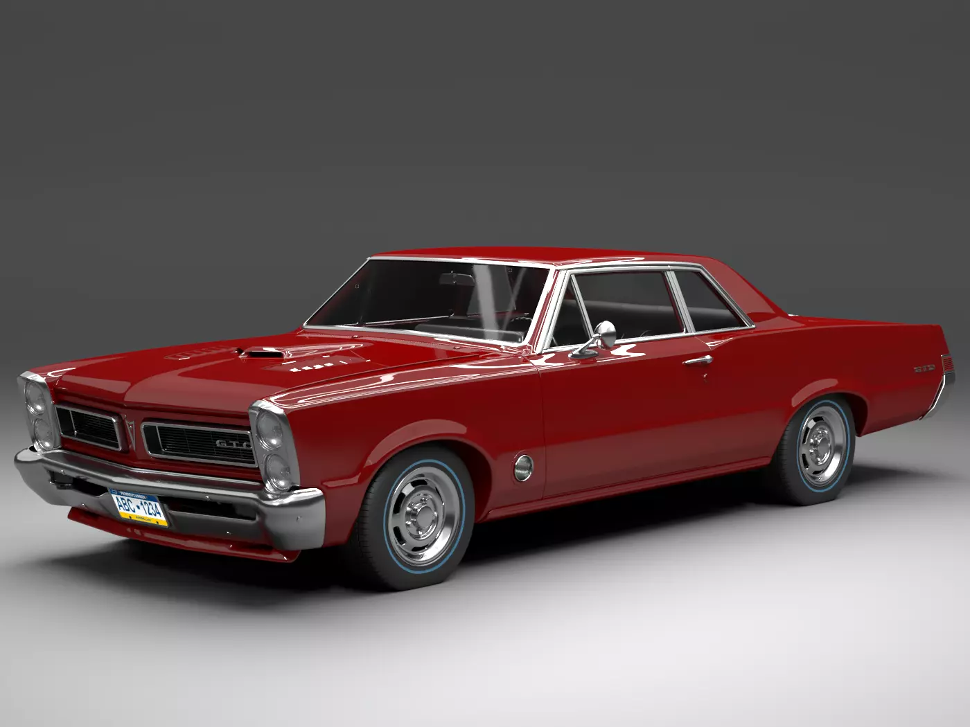 pontiac gto 1965 3D model_0