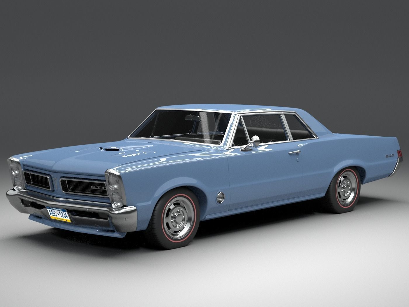 pontiac gto 1965 3D model_1