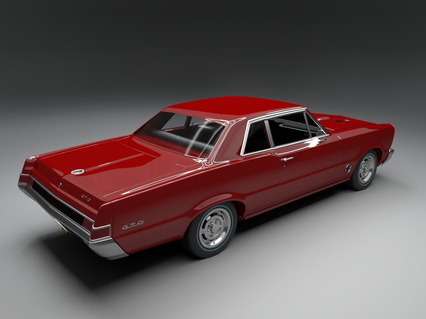 pontiac gto 1965 3D model_8