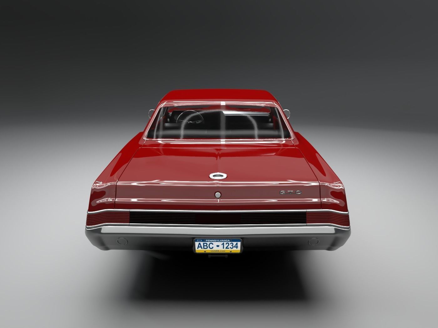 pontiac gto 1965 3D model_4