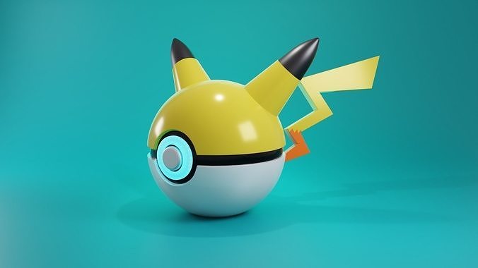 pika ball 3d model Low-poly 3D model